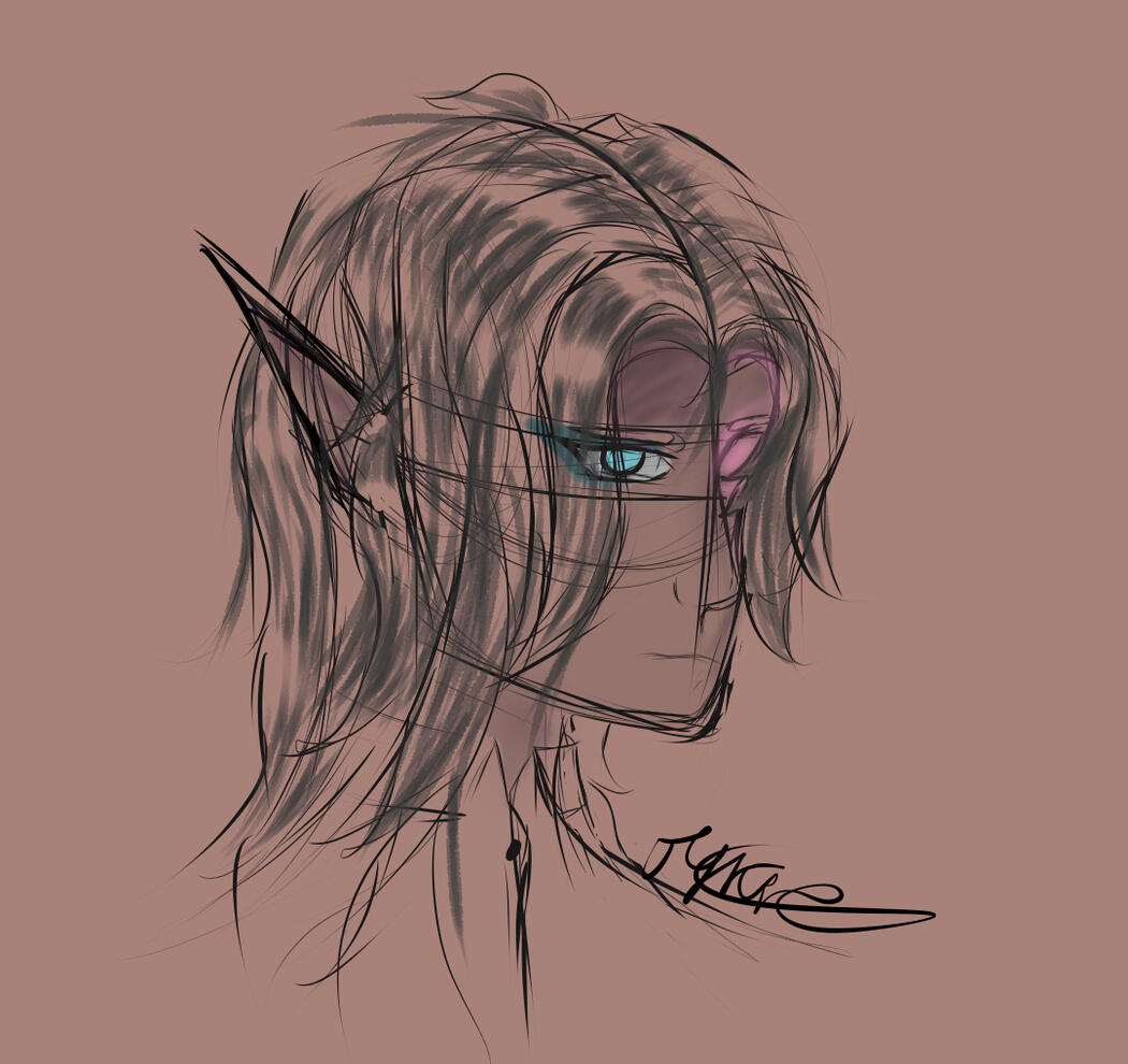 Digital coloured sketch